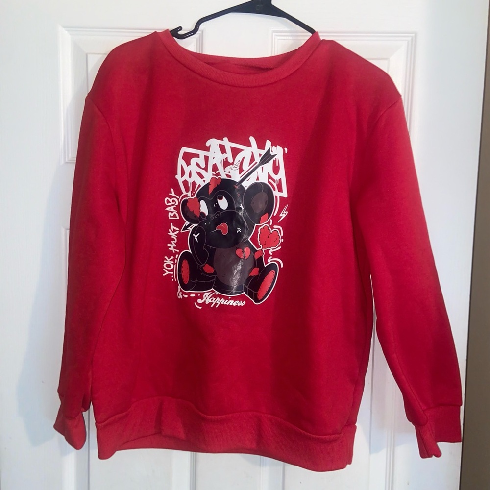 Red Graphic Sweatshirt